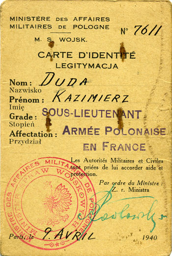 Carte d'identité - France - 1940