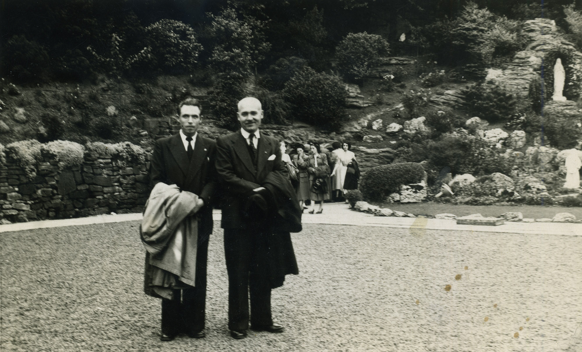 Dernière photo de Kazimierz Duda - Glasgow - Carfin Grotto - mai 1956