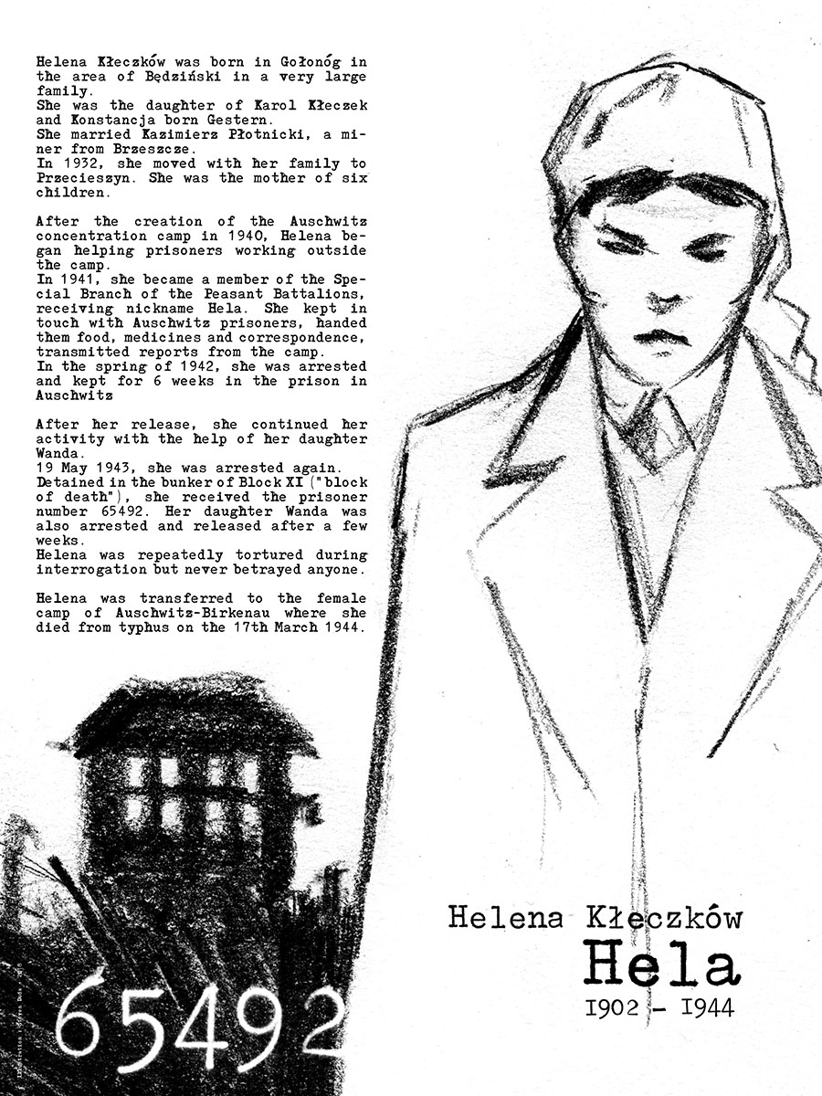 Hommage à Helena Kleczkow - résistante polonaise durant la seconde guerre mondiale