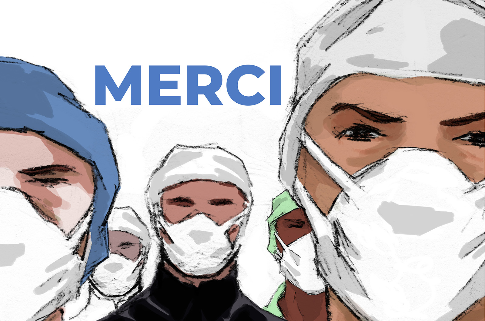 Hommage aux personnels hospitaliers durant le COVID